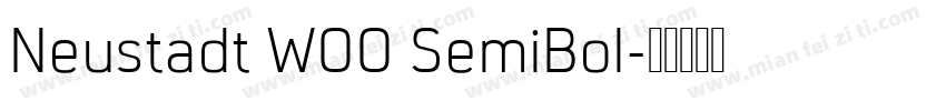 Neustadt W00 SemiBol字体转换